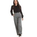 Frostine HELL BUNNY Retro 50s Plaid Swing Trousers