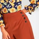 Ginger HELL BUNNY Retro Wide Leg Swing Trousers