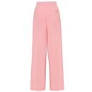 Giselle Hell Bunny Pink Wide Leg 50s Trousers 