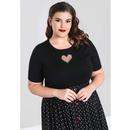 Heart HELL BUNNY Retro Heart Cut Out Knitted Top B