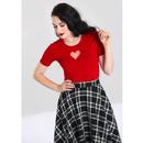 Heart HELL BUNNY Retro Heart Cut Out Knitted Top R