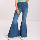 Janis HELL BUNNY Retro 70s Bellbottom Denim Jeans