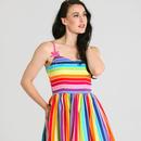 Over The Rainbow HELL BUNNY 50s Summer Dress