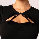 Priscilla Hell Bunny 50s Bolero Style Tie-Neck Top