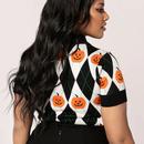 Pumpkin Head Hell Bunny Argyle Halloween Knit Top