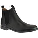 Atherstone HUDSON Mod Leather Chelsea Boots BLACK