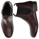 Atherstone HUDSON Mod Leather Chelsea Boots BROWN