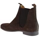Atherstone HUDSON Mod Suede Chelsea Boots (Brown)