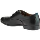 Axminster HUDSON 60s Mod Leather Derby Shoes BLACK