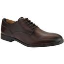 Axminster HUDSON 60s Mod Leather Derby Shoes BROWN