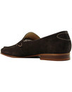 Bernini H by HUDSON Men's Mod Suede Loafers BROWN