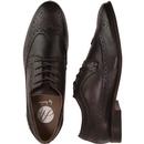 Crowthorne HUDSON 60s Mod Leather Brogues (Brown)