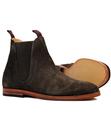 Tamper H BY HUDSON Retro Mod Suede Chelsea Boots