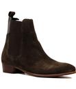 Watts H BY HUDSON Cuban Heel Suede Chelsea Boots