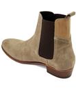 Watts H by HUDSON Cuban Heel Suede Chelsea Boots
