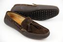 Florio H by HUDSON Mod Suede Tassel Driving Shoes