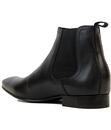 IKON Lucas 1960s Mod Smooth Leather Chelsea Boots