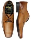 Fraser IKON Retro Mod Leather Chisel Toe Shoes TAN