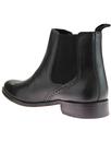 Jerry IKON Retro Mod Black Leather Chelsea Boots