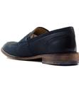 Marner IKON Retro Mod Navy Leather Penny Loafers