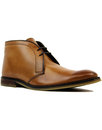 Newton IKON Mens 60s Mod Leather Desert Boots TAN