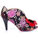 Rita Primrose IRREGULAR CHOICE Floral Heels Black