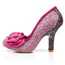 Ascot IRREGULAR CHOICE Glitter Floral Heels Pink