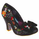 Irregular Choice All Friends Together Woodlands Collection Heels in Black