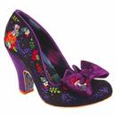 Irregular Choice All Friends Forever Woodlands Heels in Purple