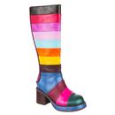 Ammonite Rainbow IRREGULAR CHOICE Knee High Boots