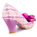 IRREGULAR CHOICE 'Ban Joe' Retro Tweed Shoes in Pink
