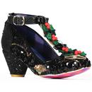 Irregular Choice Bells and Holly Christmas Heels in Black
