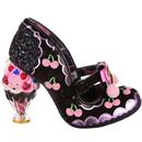 Irregular Choice Cherry Cheer Ice Cream Sundae Heel Shoes in Black 4751-02B 