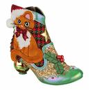 Christmas Kitty Irregular Choice Retro Ankle Boots
