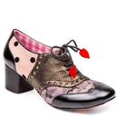 Irregular Choice Clara Bow Retro 60s Shoes Black