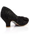 Dazzle Razzle IRREGULAR CHOICE Lace Shoes in Black