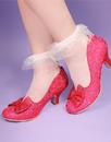 Dazzle Razzle IRREGULAR CHOICE Lace Shoes in Pink