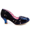 Dazzle Razzle IRREGULAR CHOICE Blue Velvet Shoes