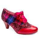 Irregular Choice End of Story Shoes Red Glitter
