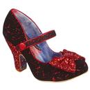 irregular chopice fancy that gliter heels red