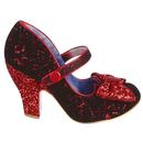Fancy That IRREGULAR CHOICE Glitter Heels RED
