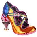 Irregular Choice Limited Edition Favourite Flavour Ice Cream Sundae Shoes in Gold/Purple 4751-01A 