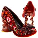 Irregular Choice 4301-04A Forest Forager Squirrel Heel Shoes in Brown