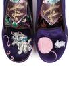 Fuzzy Peg IRREGULAR CHOICE Kitty Shoes in Purple