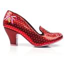 Fuzzy Peg IRREGULAR CHOICE Kitty Shoes in Red