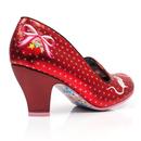 Fuzzy Peg IRREGULAR CHOICE Kitty Shoes in Red