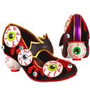 Irregular Choice 4652-03A Halloween Check Me Out Eyeball Heel Shoes in Black