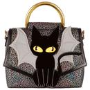 Irregular Choice B234-01A Scardey Cat Halloween Bag in Black/Grey