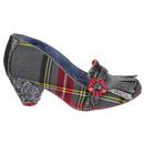 Highland Haven IRREGULAR CHOICE Grey Tartan Heels