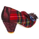 Highland Haven IRREGULAR CHOICE Red Tartan Heels
